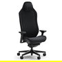 Fractal Design Silla Gaming FD-CH-RE1A-01 Alcantara Dark, Asiento y Respaldo Acolchado Malla, Ajuste 4D, Reposacabezas, Inclinación 130°, Negro, hasta 125kg