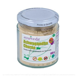 Ashwagandha Churna Ayurvedico Bio 100 g - Polvo de Withania Somnifera para el Bienestar - AYURVEDA AUTENTICO