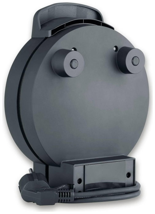 Severin WA 2116 Gofrera individual forma de corazón negra