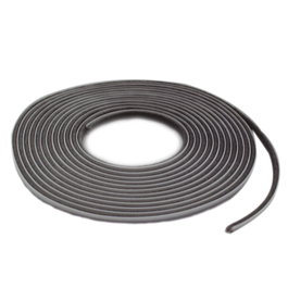 Hantums Rollo burlete adhesivo con flecos 6M Gris