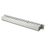Digitus Panel de cableado 1U Gris para armario de 483 mm (19") con aberturas extraíbles