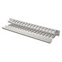 Digitus Panel de cableado 1U Gris para armario de 483 mm (19") con aberturas extraíbles