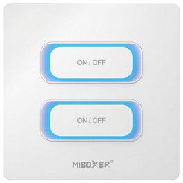 Miboxer Kit de Control Inteligente con Mando de 2 Canales, Sensor de Movimiento y Dimmer Zigbee 3.0 + 2,4GHz