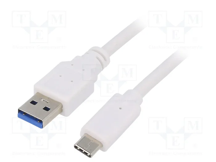 GEMBIRD Cable USB 3.0 de USB A a USB C, 3m, Blanco GEMBIRD Cable USB 3.0 de USB A a USB C, 3m, Blanco