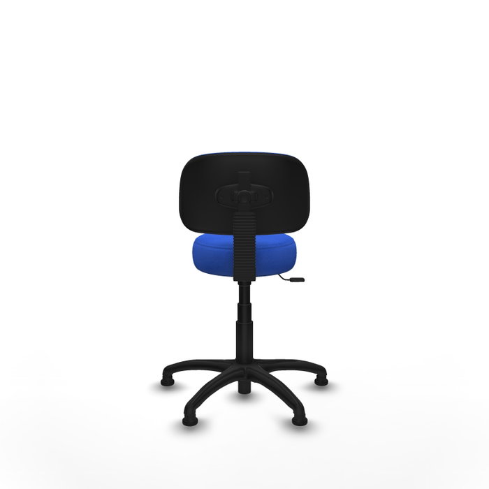 PIQUERAS Y CRESPO Silla Llanos giratoria azul con base de poliamida