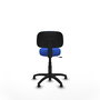 PIQUERAS Y CRESPO Silla Llanos giratoria azul con base de poliamida