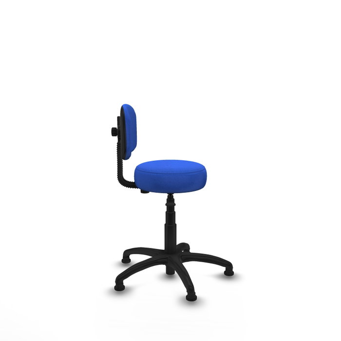 PIQUERAS Y CRESPO Silla Llanos giratoria azul con base de poliamida