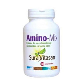 SURA VITASAN Amino-Mix 240 Comprimidos - Complejo de Aminoácidos Esenciales y Ramificados de Proteína de Suero Hidrolizada