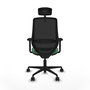PIQUERAS Y CRESPO Silla de oficina Mardos con mecanismo Sincro/Traslack Verde esmeralda y Negro