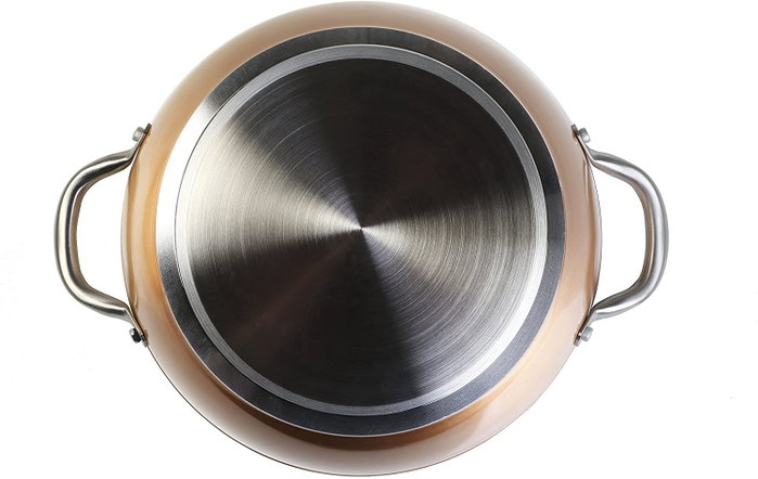 WECOOK Cazuela Baja de Aluminio Forjado 24 cm