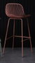 DKD Home Decor Taburete PP Metal Terracota