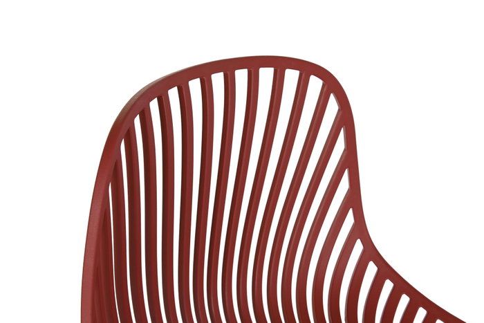 DKD Home Decor Taburete PP Metal Terracota DKD Home Decor Taburete PP Metal Terracota