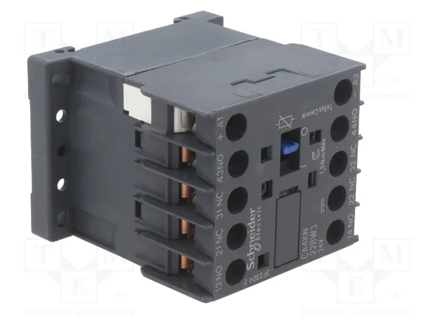 SCHNEIDER ELECTRIC CA4KN22BW3 TeSys D Contactor 4-polar 24VDC 10A SCHNEIDER ELECTRIC CA4KN22BW3 TeSys D Contactor 4-polar 24VDC 10A