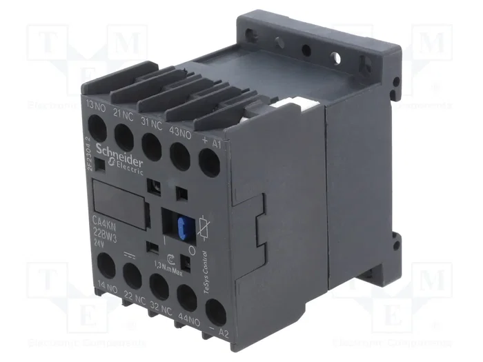 SCHNEIDER ELECTRIC CA4KN22BW3 TeSys D Contactor 4-polar 24VDC 10A SCHNEIDER ELECTRIC CA4KN22BW3 TeSys D Contactor 4-polar 24VDC 10A