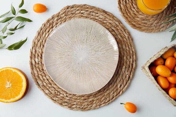 La Mediterranea Plato Llano 26 cm "Anya" Brillo (6 Unidades)