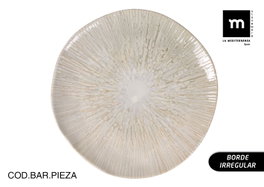 La Mediterranea Plato Llano Anya Brillo (6 Unidades) 26 cm