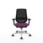 PIQUERAS Y CRESPO Silla de oficina Mardos Morado/Negro con mecanismo Sincro/Traslack