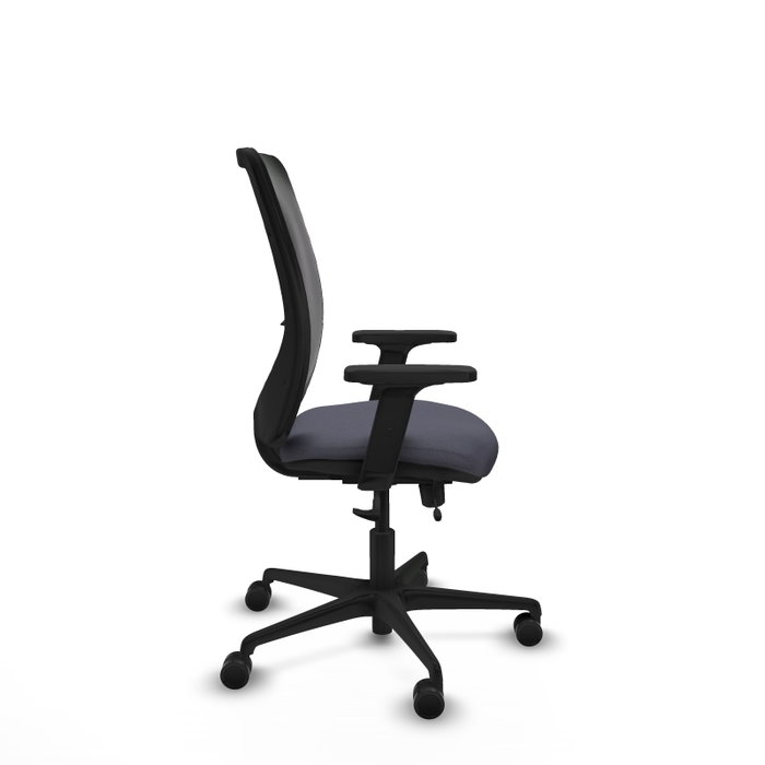 PIQUERAS Y CRESPO Silla de oficina Zulema Gris oscuro y Negro