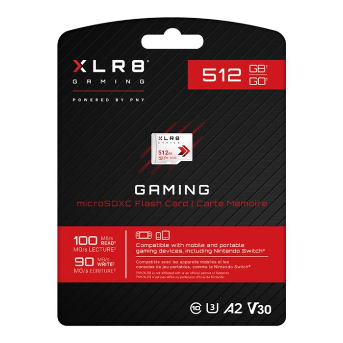 PNY XLR8 Gaming MicroSDXC de 512 GB
