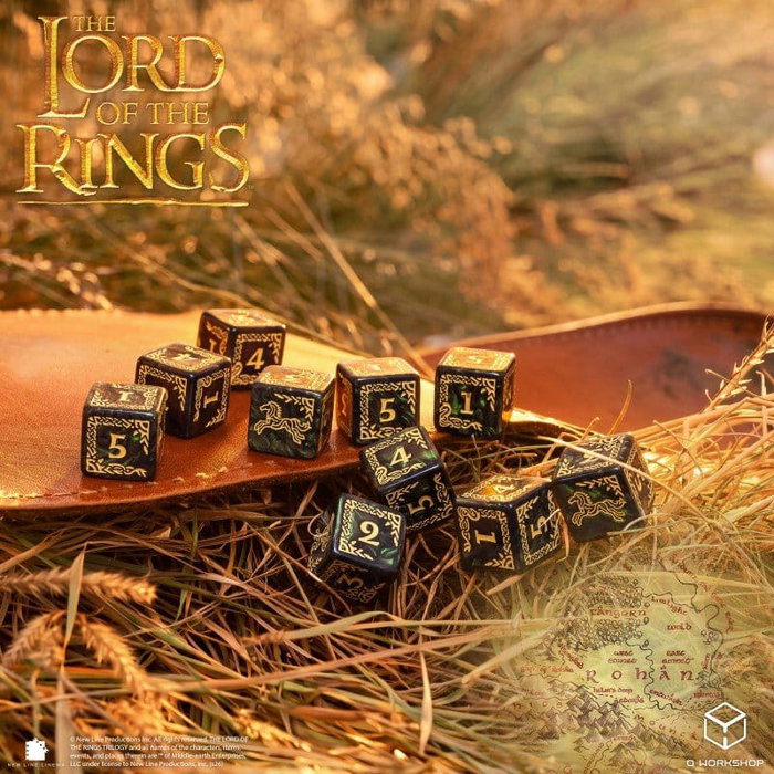 Q Workshop El Señor de los Anillos Pack de 10 Dados D6 Rohan