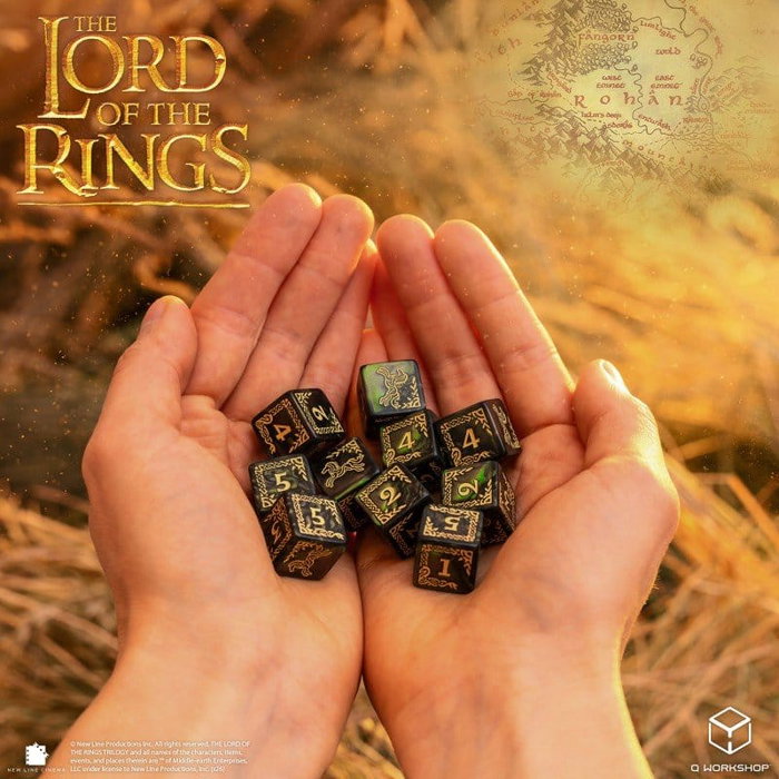 Q Workshop El Señor de los Anillos Pack de 10 Dados D6 Rohan