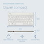 R-Go Tools Teclado Ergonómico R-Go Compact Break, Teclado Compacto con Software Break, QWERTY (PT), Cableado, Blanco