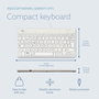 R-Go Tools Teclado Ergonómico R-Go Compact Break, Teclado Compacto con Software Break, QWERTY (PT), Cableado, Blanco