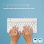 R-Go Tools Teclado Ergonómico R-Go Compact Break, Teclado Compacto con Software Break, QWERTY (PT), Cableado, Blanco