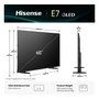 Hisense 65E77Q - Smart TV 65" (164 cm) 4K Ultra HD QLED con VIDAA OS, WiFi, Bluetooth, HDR10+, HDMI 2.1, Dolby Atmos, Negro