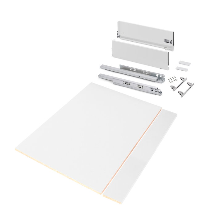 Emuca Kit de cajón Vertex para módulo 900 mm, altura 178 mm, blanco Emuca Kit de cajón Vertex para módulo 900 mm, altura 178 mm, blanco