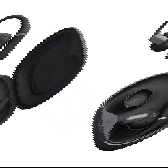 JBL Harman Sense Pro Auriculares TWS Open-Ear con Conducción Ósea, Bluetooth 6.0, Sonido Hi-Res, Resistencia IP54, Autonomía 30h, Carga Rápida, Color Negro