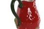 DKD Home Decor Jarra de Gres Fresa Rojo