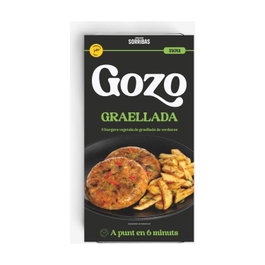 Obrador Sorribas Hamburguesa Vegetal Gozo Parrillada 2x80g (160g) - Fuente de Fibra y Proteínas