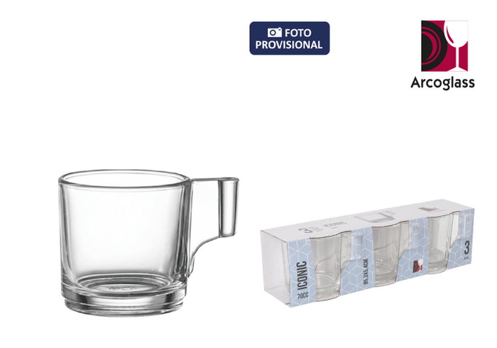 La Mediterranea Set de 3 Jarritas con Asa Iconic 70cc (36 Cajas) lifetimestyle-pack La Mediterranea Set de 3 Jarritas con Asa Iconic 70cc (36 Cajas) lifetimestyle-pack