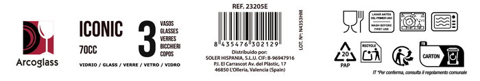 La Mediterranea Set de 3 Jarritas con Asa Iconic 70cc (36 Cajas) lifetimestyle-pack La Mediterranea Set de 3 Jarritas con Asa Iconic 70cc (36 Cajas) lifetimestyle-pack