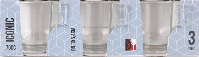 La Mediterranea Set de 3 Jarritas con Asa Iconic 70cc (36 Cajas) lifetimestyle-pack