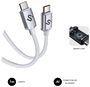 Subblim Cable Optimus USB-C a USB-C 60W 1m Blanco
