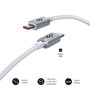 Subblim Cable Optimus USB-C a USB-C 60W 1m Blanco