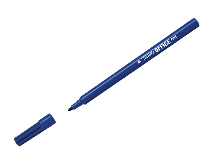 Tratto Rotulador de Fibra Punta Fina Trazo 0,7 mm Color Azul Oficina
