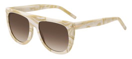 Boss BOSS-1655-S-EPC para mujer con montura beige y cristales marrones