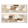 DKD Home Decor Cuadro Lienzo MDF Abstracto 150x50x3 cm (Pack de 2)