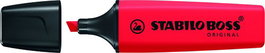 Marcador Fluor Stabilo Boss 70 Rojo Real (Set de 10)
