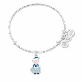 Alex And Ani Pulsera Elfo Acabado Brillante Gris