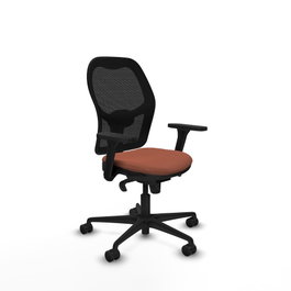 PIQUERAS Y CRESPO Silla de oficina Jorquera Marrón y Negro