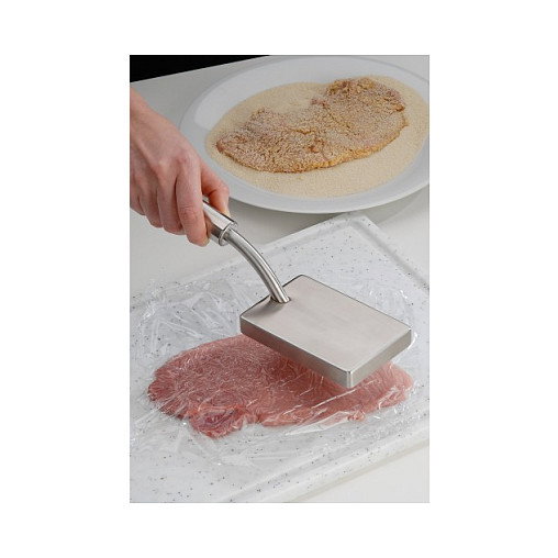 WMF Profi Plus Maza para Carne 31 cm, 310 mm, Acero Inoxidable, Apto Lavavajillas, Anilla para Colgar - 18.7222.6030