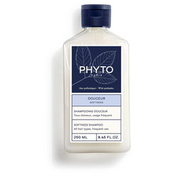 Phyto Douceur Champú Suavidad 250 ml para Todo Tipo de Cabello - Más Brillante y Manejable, Sin Siliconas