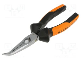 Klein Tools Alicates aislados con punta curva, semiredonda y de corte de 200 mm