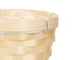Ibergarden Cubre Macetas Redondo Bambú Trenzado Plástico PVC Natural 15x15x13 cm (Set de 24)