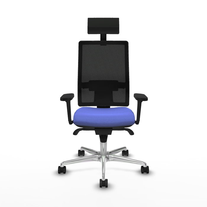 PIQUERAS Y CRESPO Silla de oficina Horna con mecanismo Sincro, Azul claro y Negro PIQUERAS Y CRESPO Silla de oficina Horna con mecanismo Sincro, Azul claro y Negro