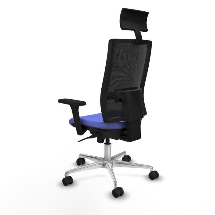 PIQUERAS Y CRESPO Silla de oficina Horna con mecanismo Sincro, Azul claro y Negro PIQUERAS Y CRESPO Silla de oficina Horna con mecanismo Sincro, Azul claro y Negro